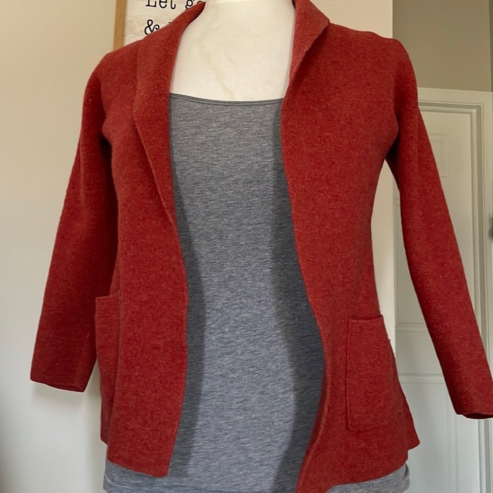 Tweeds patch pocket black jacket